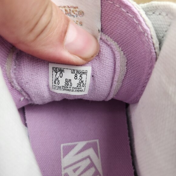 Womens Vans Sk8 Hi size 8.5 Butterfly Dreams Athletic Canvas Platform Shoes - Picture 7 of 8